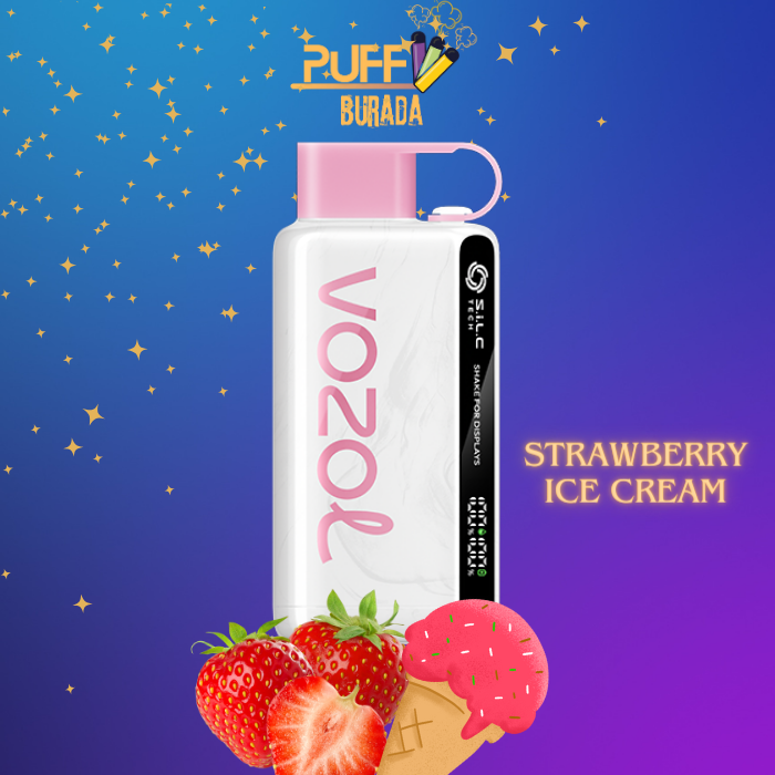 vozol 12000 strawberry ıce cream