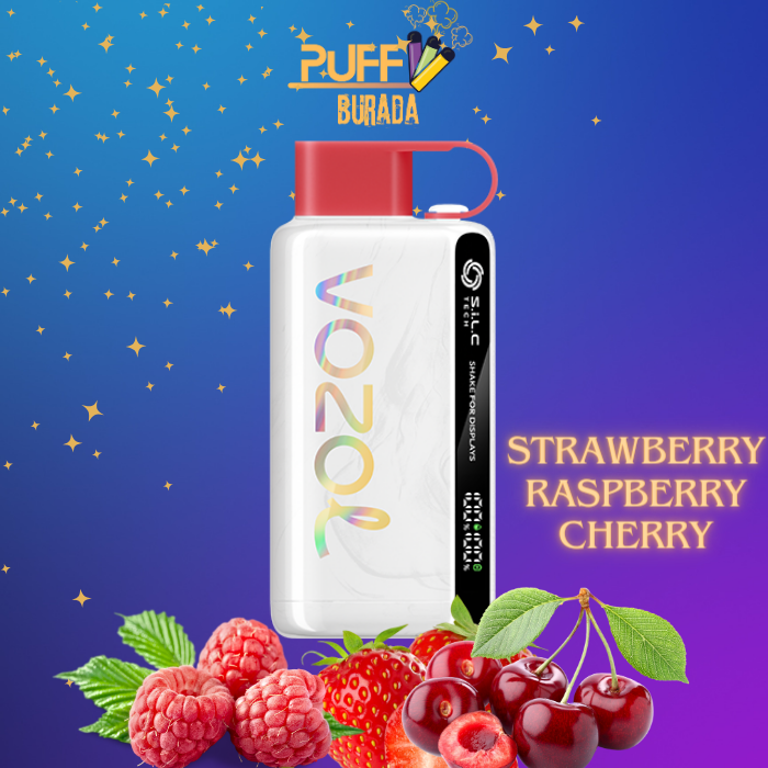 vozol 12000 strawberry raspberry cherry
