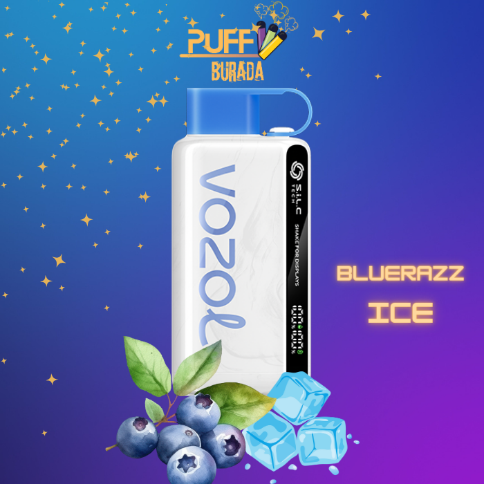 vozol star 12000 puff bluerazz ıce puffburada
