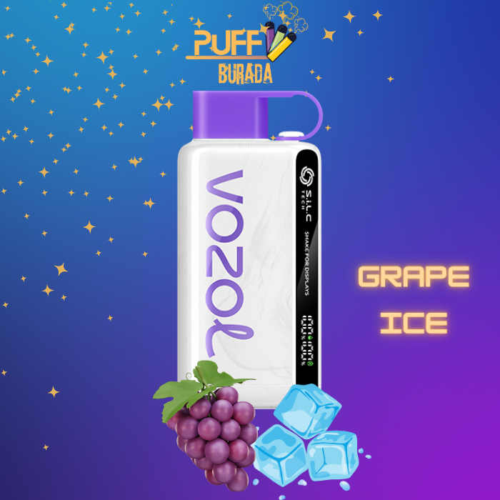 vozol star 12000 puff grape ıce puffburada