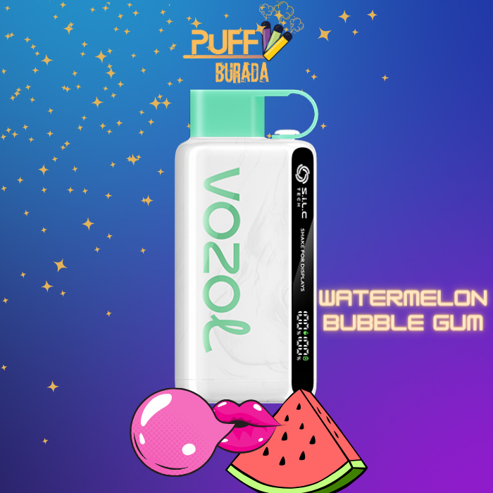 vozol star 12000 puff watermelon bubble gum